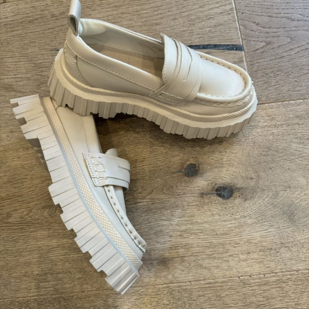 Ivory White Loafers Zara NEW